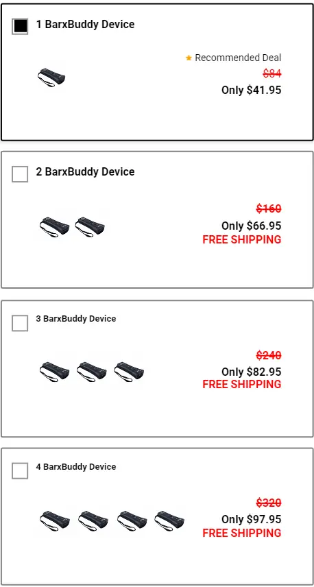 barx buddy price chart